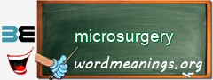 WordMeaning blackboard for microsurgery